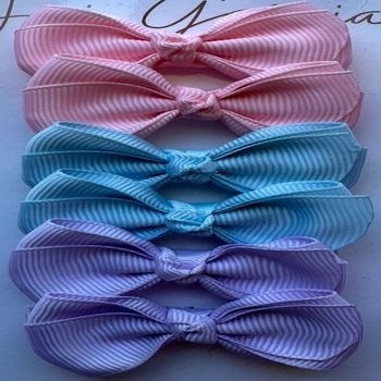 Kit laços pequenos - rosa, azul e lilás